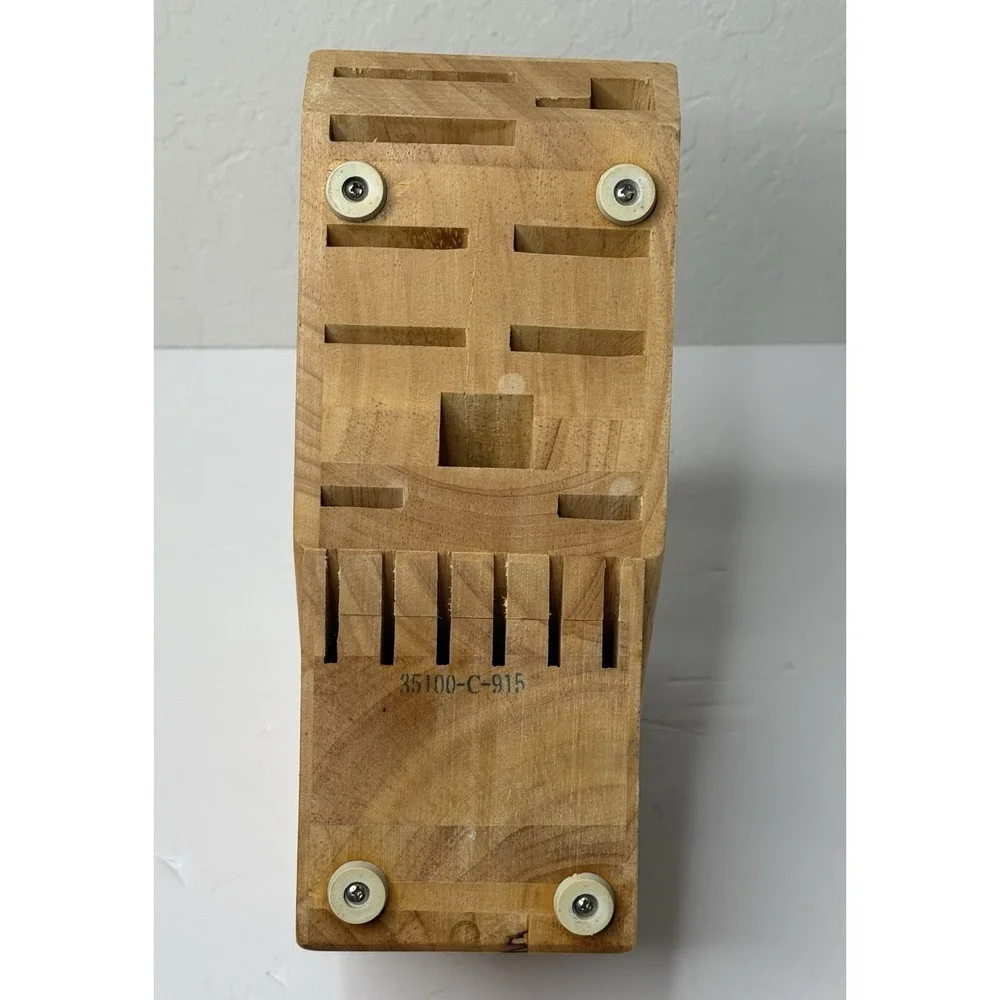 JA Henckels International Knife Block 16 Slot Wooden Knife Holder Zwilling Oak